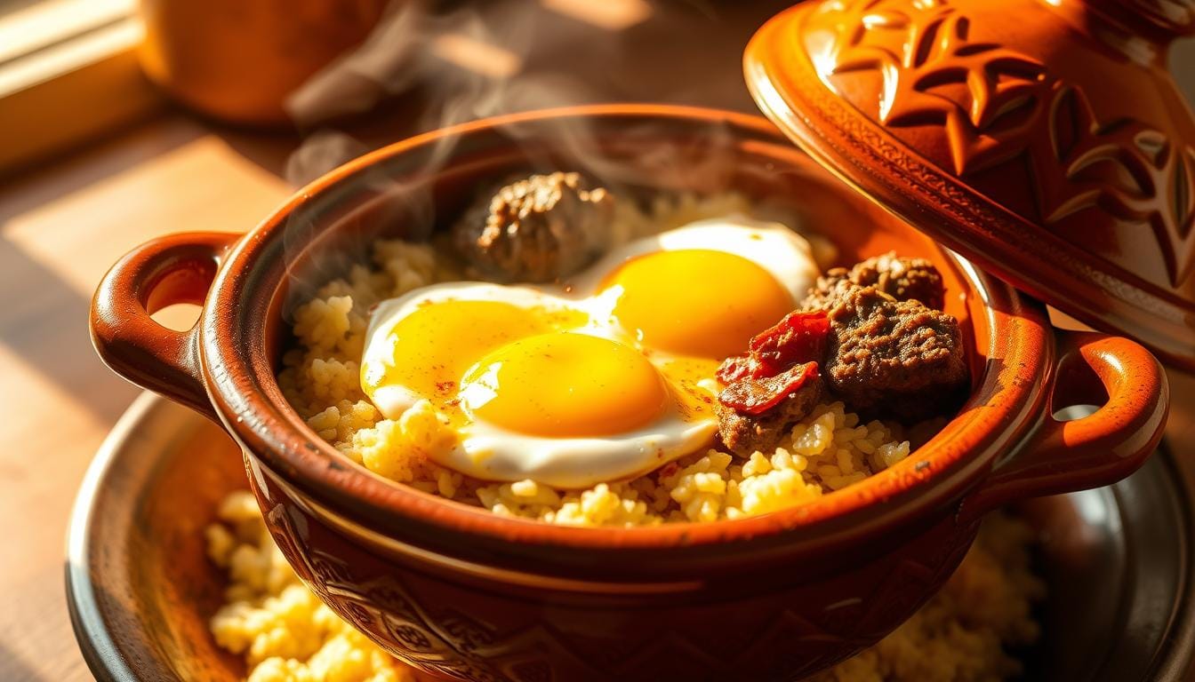 Kefta Tagine with Eggs (Tagine Kefta Mkaouara)