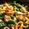 Chicken & Spinach Skillet Pasta